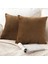 2x Yumuşak Atmak Yastık Dekoratif Yastık Kapakları Kanepe Ev Yatak Odası Kahverengi 5