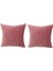 2x Yumuşak Atmak Yastık Kapakları Dekoratif Yastık Kılıfı Kanepe Ev Yatak Odası Pembe Için 2