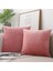 2x Yumuşak Atmak Yastık Kapakları Dekoratif Yastık Kılıfı Kanepe Ev Yatak Odası Pembe Için 4