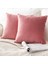 2x Yumuşak Atmak Yastık Kapakları Dekoratif Yastık Kılıfı Kanepe Ev Yatak Odası Pembe Için 5