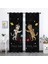 2pcs Polyester Fiber Duş Perdeleri Hotel Dekorasyon Uzay Köpeği Için Pencere Perdeleri 150X166CM 4
