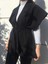Yumuşak Dokulu Kapitone Kalın Ovre Yelek Kimono 1