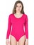 Bisiklet Yaka Uzun Kol Çıtçıtlı Kadın Body 321 1