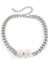 Çift Incili Zincir Choker Kolye Silver 1