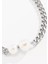 Çift Incili Zincir Choker Kolye Silver 2