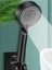 Siyah Turbo Fan Lite El Duşu Duş Başlığı Handshower 1