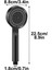 Siyah Turbo Fan Lite El Duşu Duş Başlığı Handshower 4