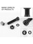 2 Adet Bisiklet Schrader A/v Vanalar 40MM Cnc Işlenmiş Eloksallı Nipel Yol Bisikleti Tubeless Jantlar Için, Siyah 5