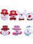 8pcs LED Yılbaşı Flash Broş Pin Yılbaşı Baba Geyik Snowman Broş Çocuklar Için Hediye Parti Favors 2