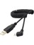 Spiral Mini USB Sağ 90 Derece Bükümlü Kablo 1