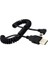 Spiral Mini USB Sağ 90 Derece Bükümlü Kablo 2