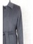 Jancarlucci Erkek Yün-Kaşmir Karışımlı Açık Gri Kuşaklı Kaşe Uzun Palto 4