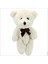 Peluş Ayıcık Anahtarlık, 9 x 5,5 cm - Krem 3