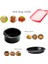 Yui / Xiaomi / Philips / Kumtel Uyumlu 15'li Air Fryer Aksesuar Seti (Çap 18cm) - Siyah (Yurt Dışından) 2