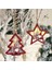 LED Ahşap Noel Askı Süsleri 2 Adet (Yurt Dışından) 1
