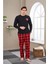 23705 Erkek Baskılı Yuvarlak Yaka Pijama Takım 2