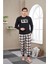23702 Erkek Baskılı Pijama Takım 1