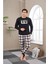 23702 Erkek Baskılı Pijama Takım 2