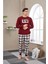 23702 Erkek Baskılı Pijama Takım 2