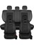 Infiniti Fx-35 Uyumlu Lüks Deri Oto Koltuk Kılıfı Ön/arka Set Siyah 3