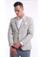 Intersivin Erkek Slim Fit 6 Drop Krem Blazer Tek Ceket 4