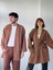 Cepli Kışlık Hırka Kimono Unisex Kahverengi 1