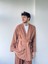 Cepli Kışlık Hırka Kimono Unisex Kahverengi 7
