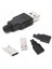 Plastik Muhafazalı Lehim Tipi 4 Pin USB A Erkek Fiş 2