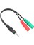 3.5mm Stereo Kulaklık Mikrofon Ses Ayırıcı Kablo Adaptörü 1
