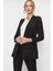 Kadın Siyah Blazer Ceket 4