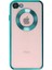 Caseworld Apple iPhone 7 Kapak Yanları Renkli Lens Korumalı Logo Gösteren Şeffaf Luxury Silikon Kılıf - Yeşil 1