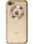 Caseworld Apple iPhone Se 3 2022 Kapak Yanları Renkli Lens Korumalı Logo Gösteren Şeffaf Luxury Silikon Kılıf - Gold 1