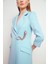 Kadın Bebe Mavi Zincir Detaylı Ceket Elbise 2