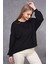 Fancy Kadın Bisiklet Yaka Yumuşacık İçi Pamuklu Oversize Basic Kalın Sweatshirt 1