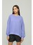 Fancy Kadın Bisiklet Yaka Yumuşacık İçi Pamuklu Oversize Basic Kalın Sweatshirt 2