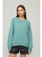 Fancy Kadın Bisiklet Yaka Yumuşacık İçi Pamuklu Oversize Basic Kalın Sweatshirt 4
