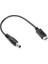 Dc 5.5x2.5 mm Erkek - USB Type-C Erkek Kablo - 20 cm 1