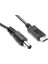 Dc 5.5x2.5 mm Erkek - USB Type-C Erkek Kablo - 20 cm 2