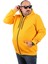 Büyük Beden Unisex Kapüşonlu 3ip Sweat 11701 Hardal 2