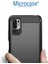 Xiaomi Redmi Note 11 Se - Redmi Note 10 5g Brushed Carbon Fiber Silikon Kılıf - Siyah 3