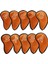 10PCS Universal Golf Club Kafa Kapağı Kafa Koruyucu Sargı Çorapları Demir Kapaklar Turuncu (Yurt Dışından) 2