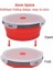 4 Adet / Takım Yuvarlak Silikon Katlanır Öğle Yemeği Kutusu Seti Mikrodalga Katlanır Kase Taşınabilir Katlanır Gıda Konteyner Kutusu Salatası Snack Bowl Kapaklı (Yurt Dışından) 2