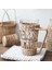 El Yapımı Rattan Dokuma Kore Retro Yaratıcı Fincan Dokuma Su Isıtıcısı El Teslim Cam Fincan Kahve Kupa | Bira Steins (Yurt Dışından) 2