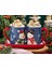 Yılbaşı Lovely Snowmans Dolomite 2'li Kupa 400 ml Lacivert 1