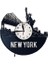 Vinil Kayıt Duvar Saati, New York Retro Ev Dekorasyon Duvar Saati (Yurt Dışından) 1
