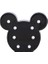 (Ana Siyah) LED Mickey Mouse Head Gecesi Işık Kreş Yatak Odası Dekor Işık Lambası Bday (Yurt Dışından) 1