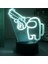 Bizimle Oyun Gece Gece Lambası USB 7 Renk LED Lamba (Yurt Dışından) 2