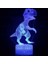 (Dinosaurier A) LED 3D Dinozor Jurassic Gece Işık Görsel Illüzyon 7 Renk Oda Lambası Çocuk Hediyesi (Yurt Dışından) 2