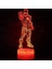 7 Renkli Illusion Masa Masası Lambası 3D LED Gece Lambası Büstü Demir Adam Çocuk Oyuncakları (Yurt Dışından) 3