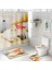 (Kabuk Perdesi) Banyo Büyük Duş Perdesi Tuvalet Kapağı Kapak Banyo Mat Kaymaz Halı Halı (Yurt Dışından) 2